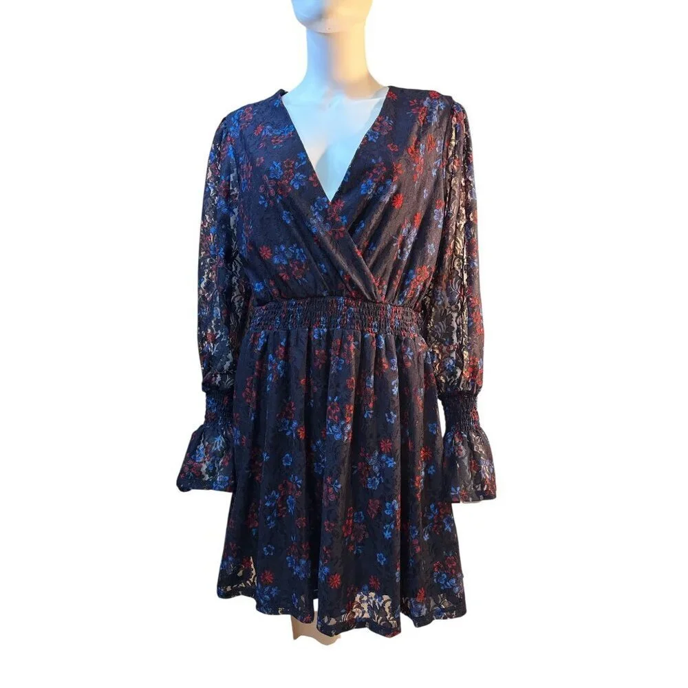 Disney | Dresses | Disney Princess Floral Navy Lace Dress With Smocked Waist Bell Sleeves Xl Euc | Poshmark Disney | Dresses | Disney Princess Floral Navy Lace Dress With Smocked Waist Bell Sleeves Xl Euc | Poshmark